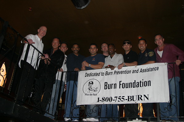 BurnFoundation > AARBF’s 2007 Bachelors: from left to right: John Manning, Michael Carion, Jon Bensley, Mark Greene, Neema Mohammadizad, Drew Aversa, Anton Chism, Amador Hererra, Mike Poy, Vinnie Davis